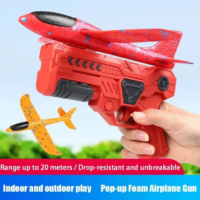 Children's Foam Ejection Aircraft Toys Parent-Child Interaction Outdoor Foam Aircraft Park