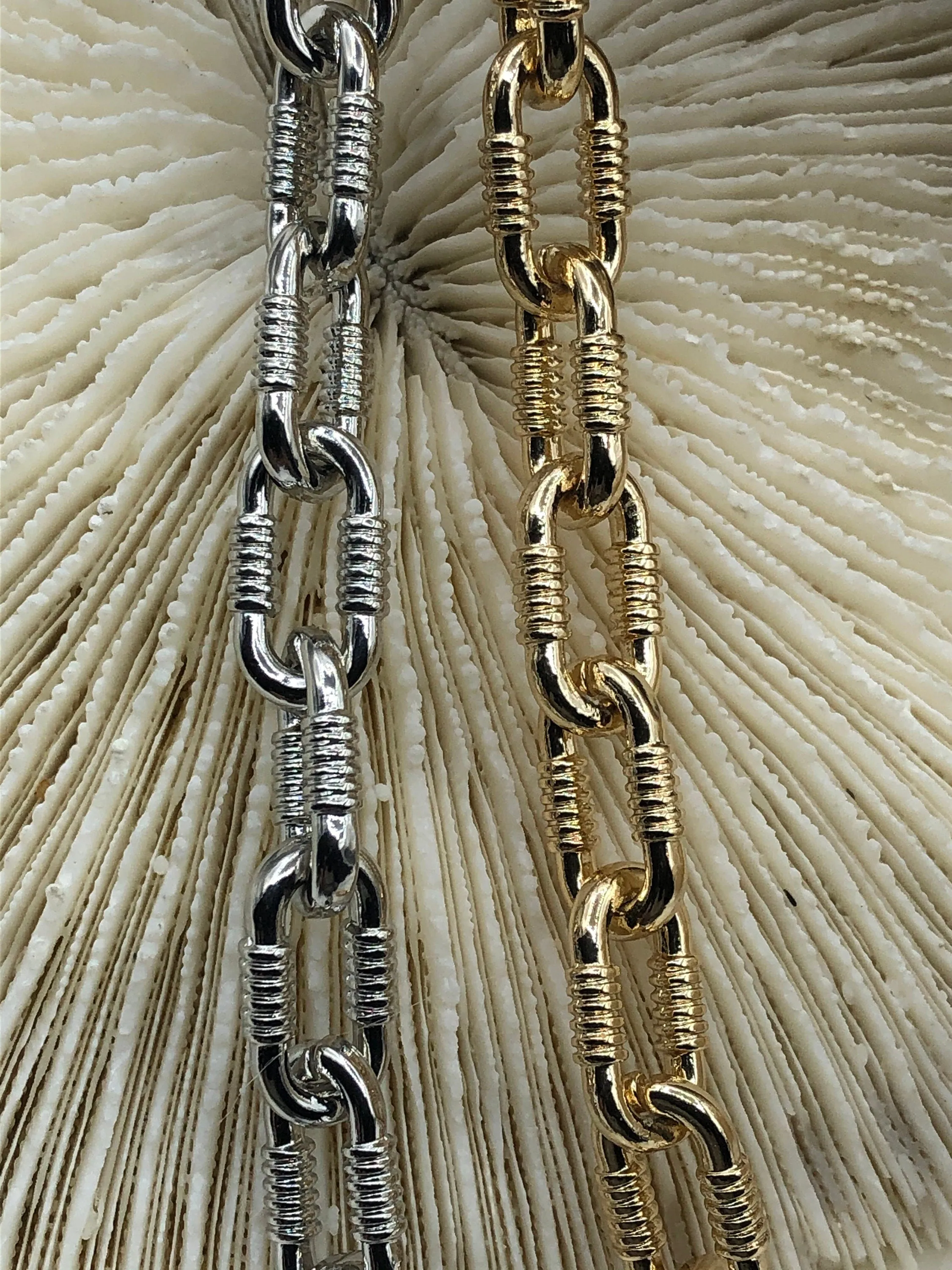 Chunky Statement Chain,Bulky Link chain Gold, Rhodium, Burnish Matte Silver or Worn Gold Plated. Rectangle Statement PaperClip 18mm x 10mm