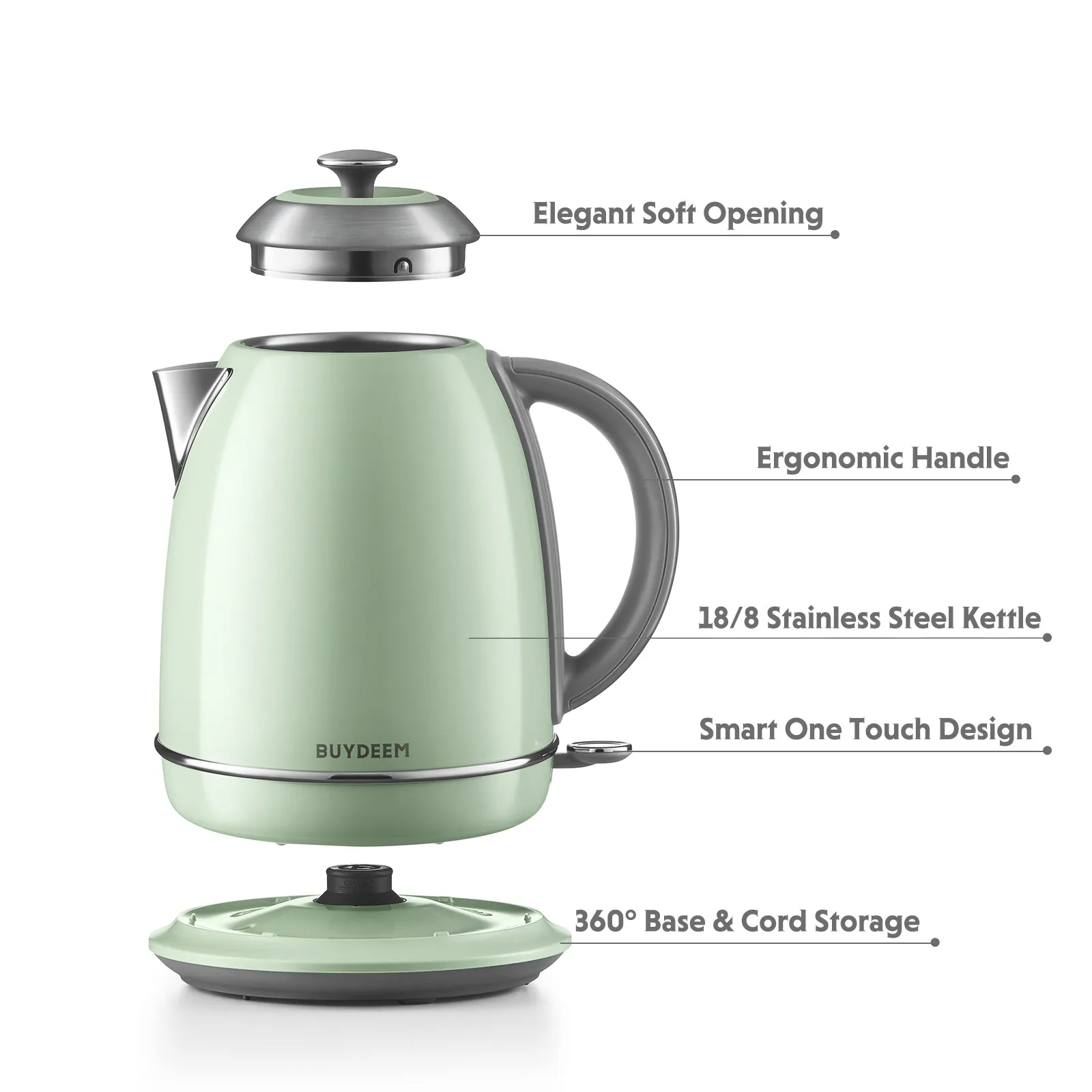 Classic Electric Tea Kettle 1.7L