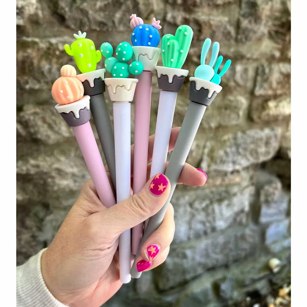 Cute Cactus Gel Pens