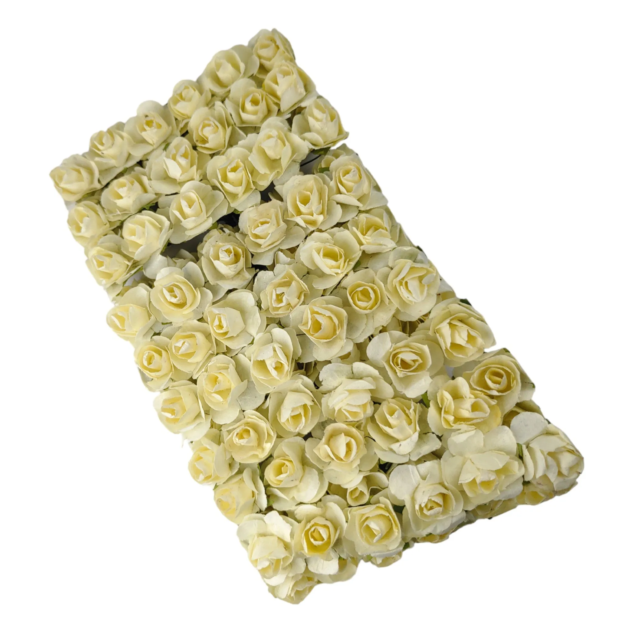 Decorative Artificial Landora Rose Paper Flower for Decor, Craft Or Textile, 144Pcs -Design 27