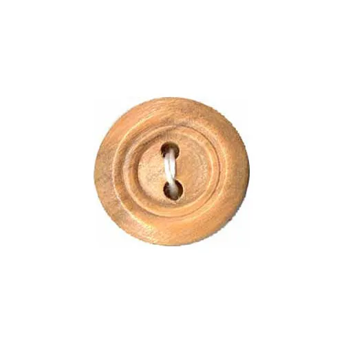 Dedicated Button - 15mm (⅝″), 2 Hole, Wood - 3 count