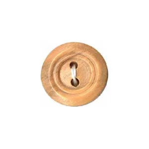 Dedicated Button - 15mm (⅝″), 2 Hole, Wood - 3 count