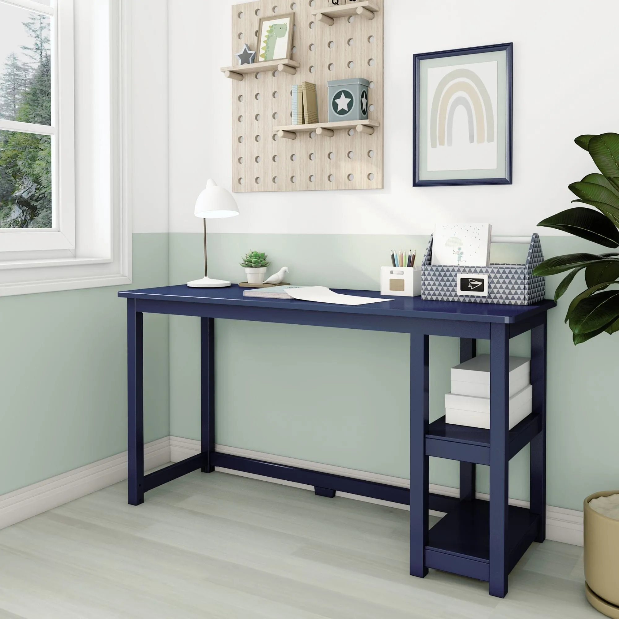 Desk with Shelves