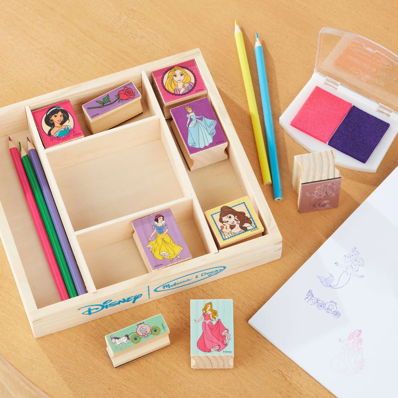 Disney Princess Wooden Stamp Set