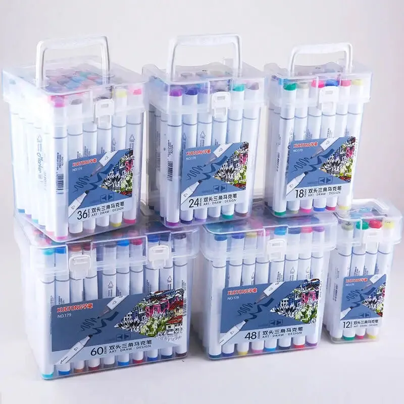 Double Head Alcohol Markers Box