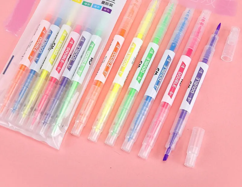 Double Head Fluorescent Pens/Highlighters