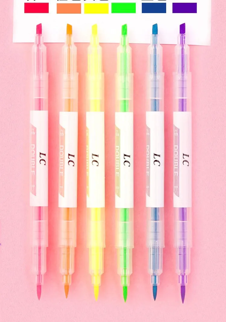 Double Head Fluorescent Pens/Highlighters