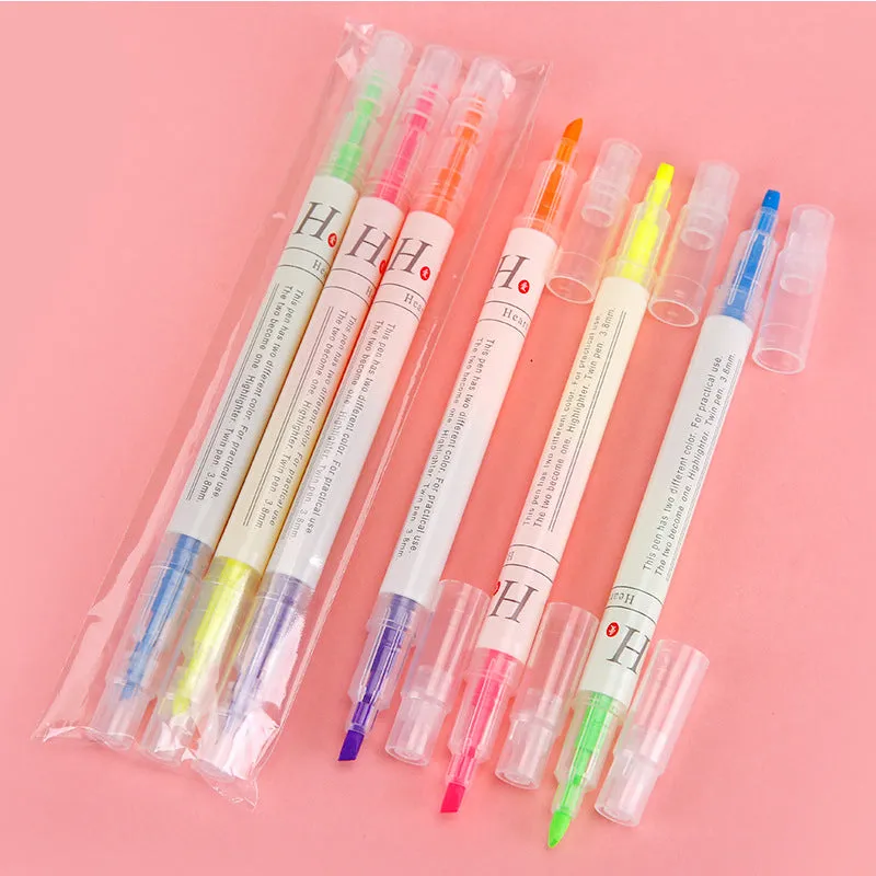 Double Head Fluorescent Pens/Highlighters