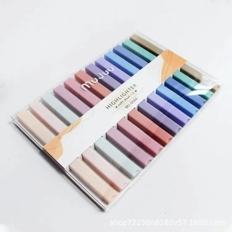 Double Head Pastel Color Highlighters