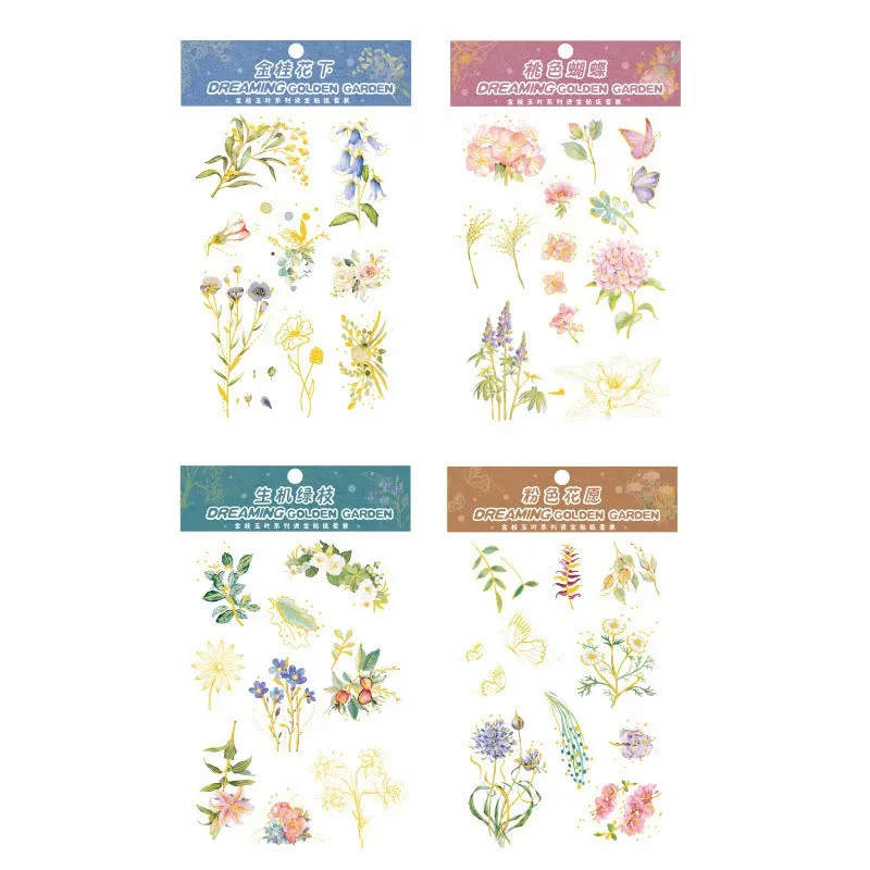 Dream Golden Garden Waterproof Stickers