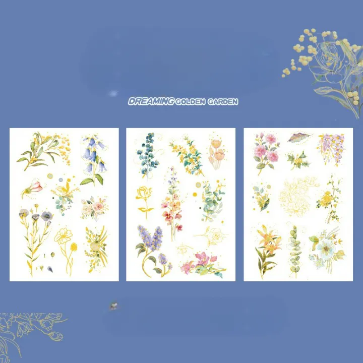 Dream Golden Garden Waterproof Stickers