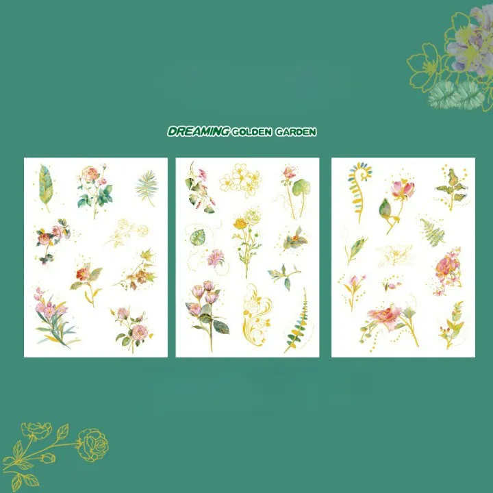 Dream Golden Garden Waterproof Stickers