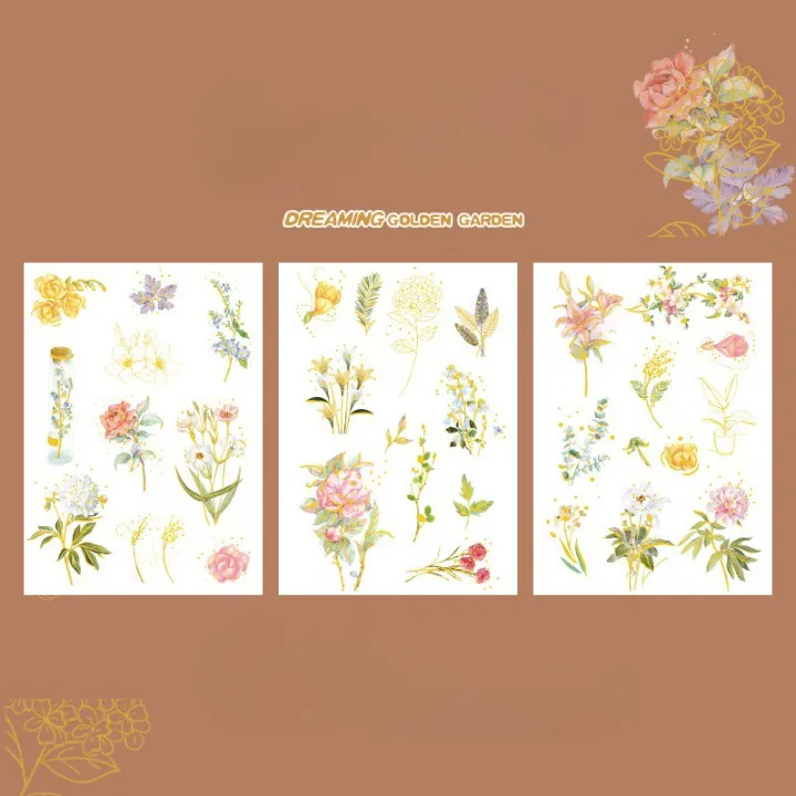 Dream Golden Garden Waterproof Stickers