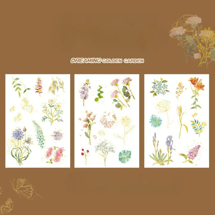 Dream Golden Garden Waterproof Stickers