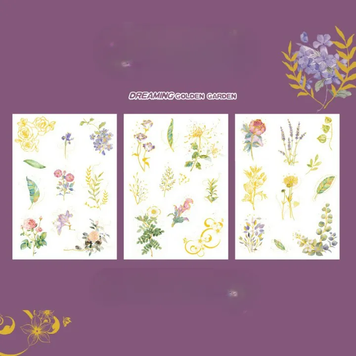 Dream Golden Garden Waterproof Stickers