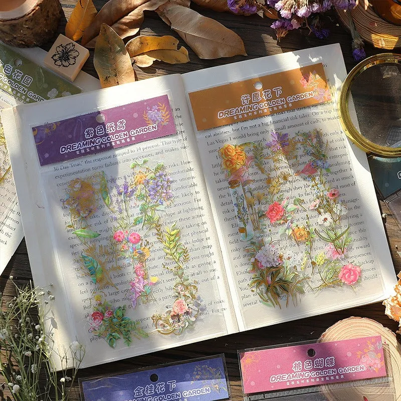 Dream Golden Garden Waterproof Stickers