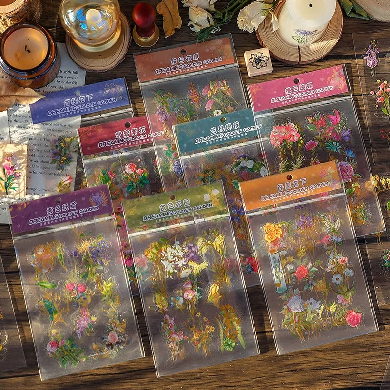 Dream Golden Garden Waterproof Stickers