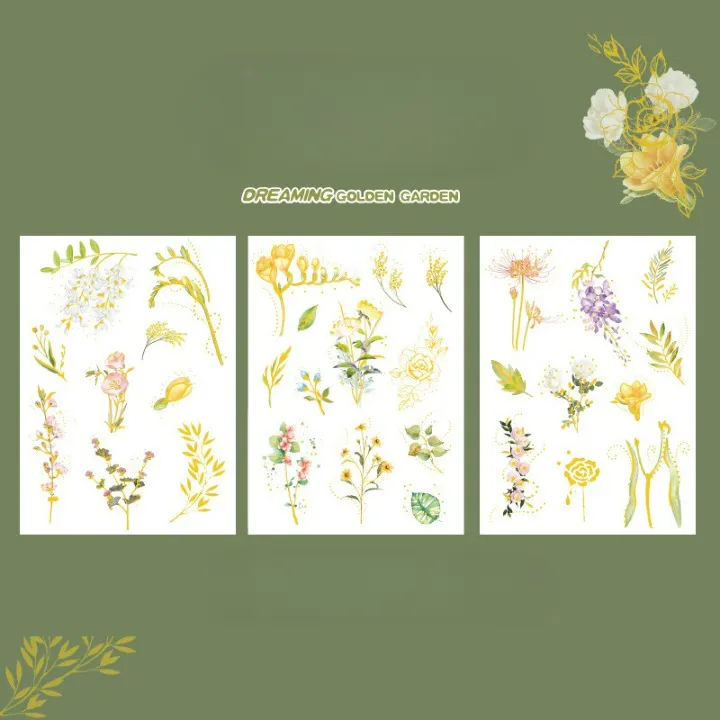 Dream Golden Garden Waterproof Stickers