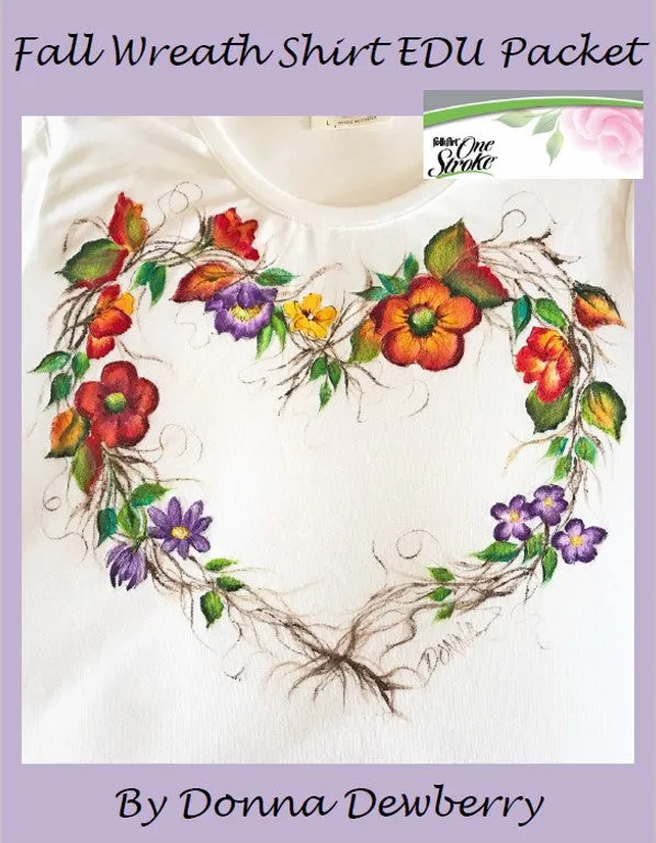 EDU Packets (Painting Parties) Fall Wreath Shirt