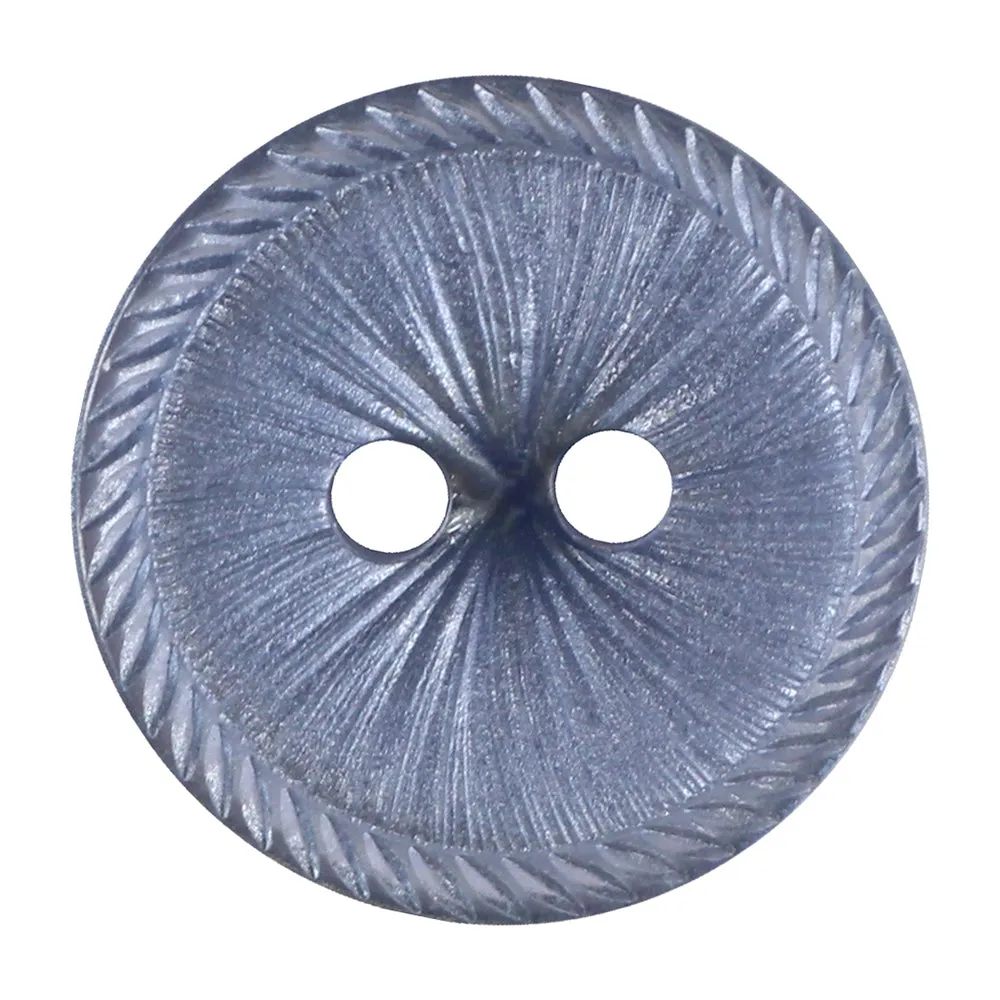 Effervescent Button - 15mm (⅝″), 2 Hole, Navy - 3 count