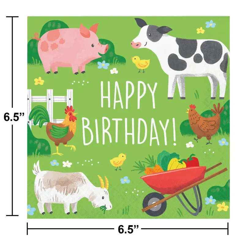 Farm Party Large Napkins