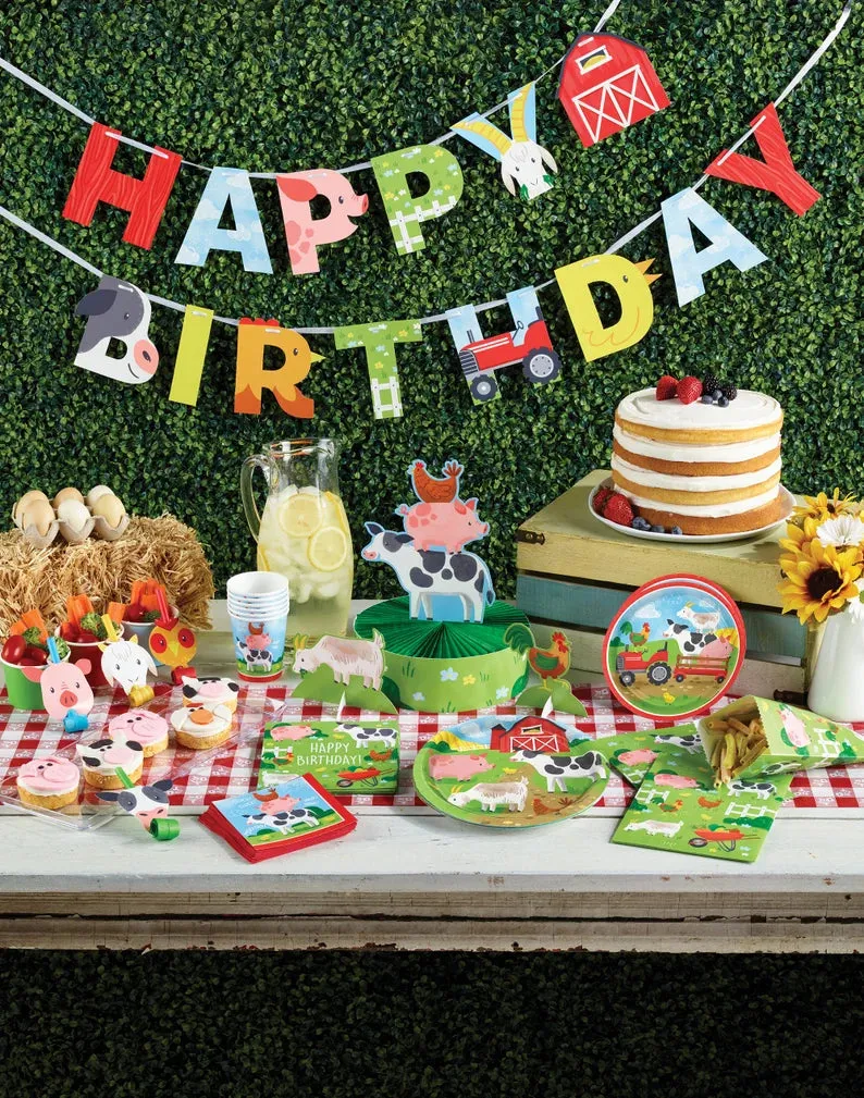 Farm Party Paper Tablecover