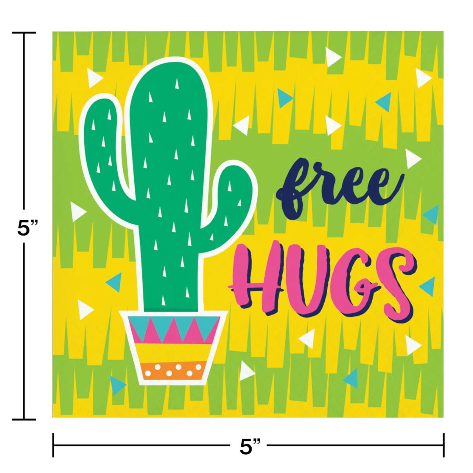 Fiesta Fun Cactus Beverage Napkin