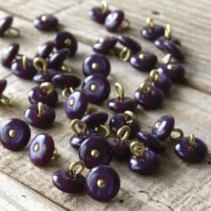 Églantine & Zoé - Pearl Shank Button in Violet 10mm