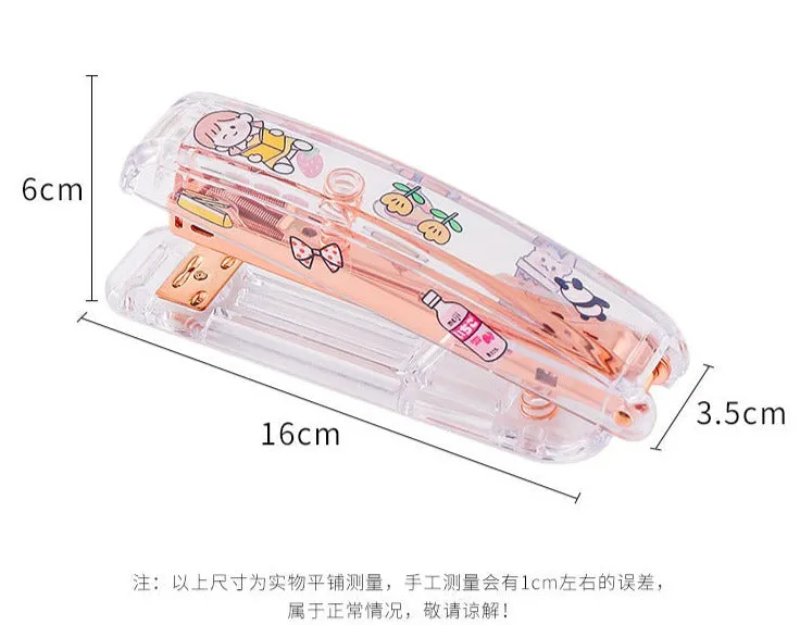 Gold Machinery Transparent Stapler