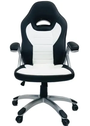 HAWK SERIES/ 2741 GAMING CHAIR (WHITE & BLACK)