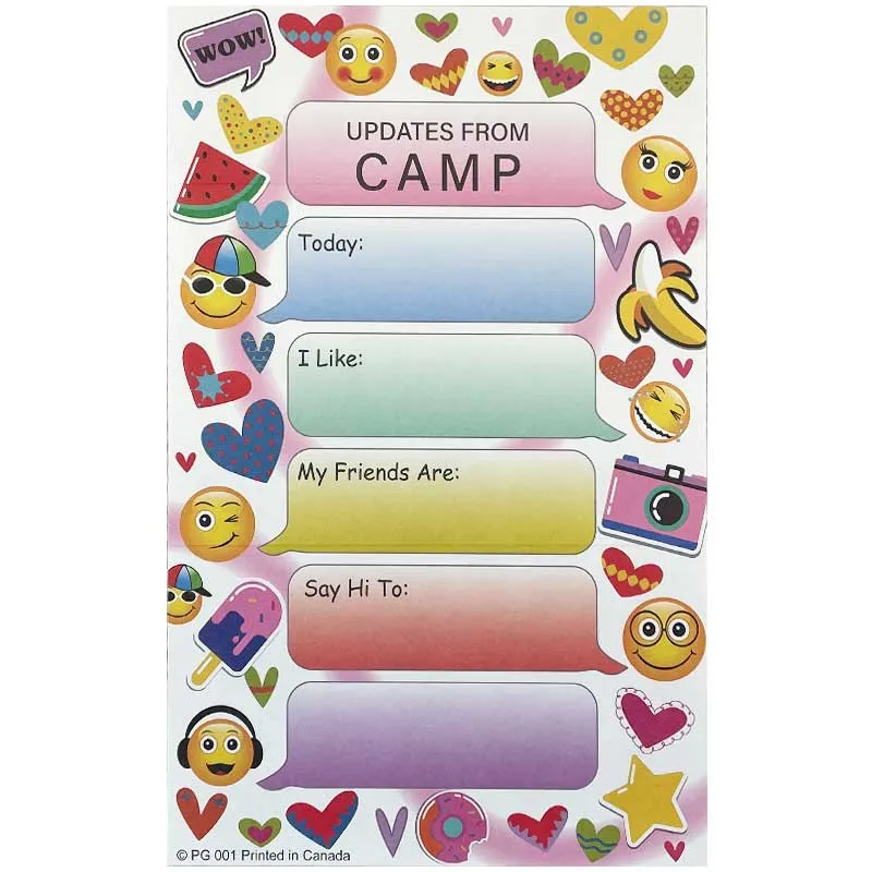 Hearts and Faces Sticker-Seal Stationery