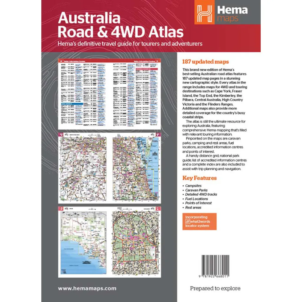 Hema Australian Road and 4WD Atlas (Spiral Bound)