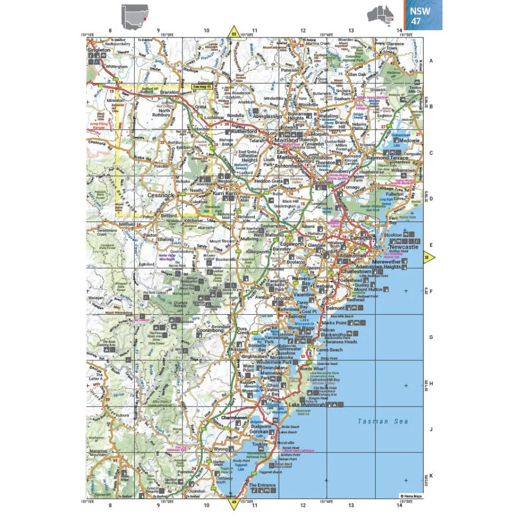 Hema Australian Road and 4WD Atlas (Spiral Bound)