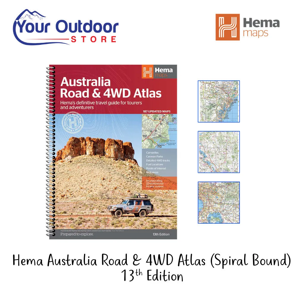 Hema Australian Road and 4WD Atlas (Spiral Bound)