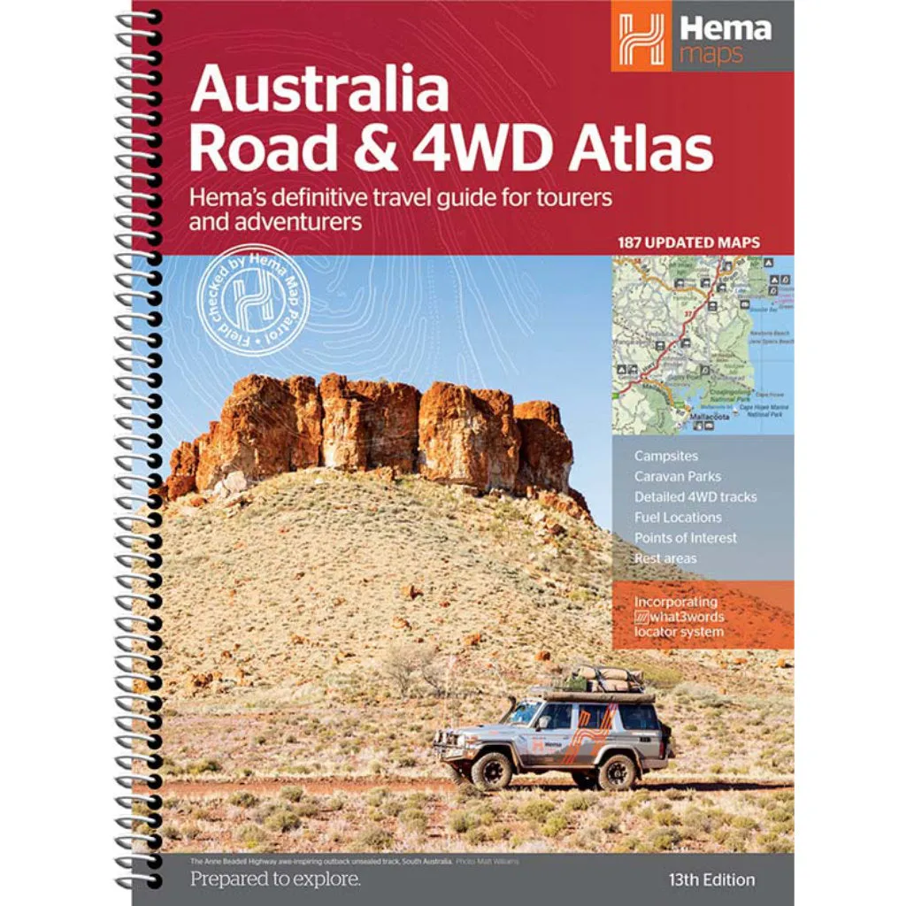 Hema Australian Road and 4WD Atlas (Spiral Bound)