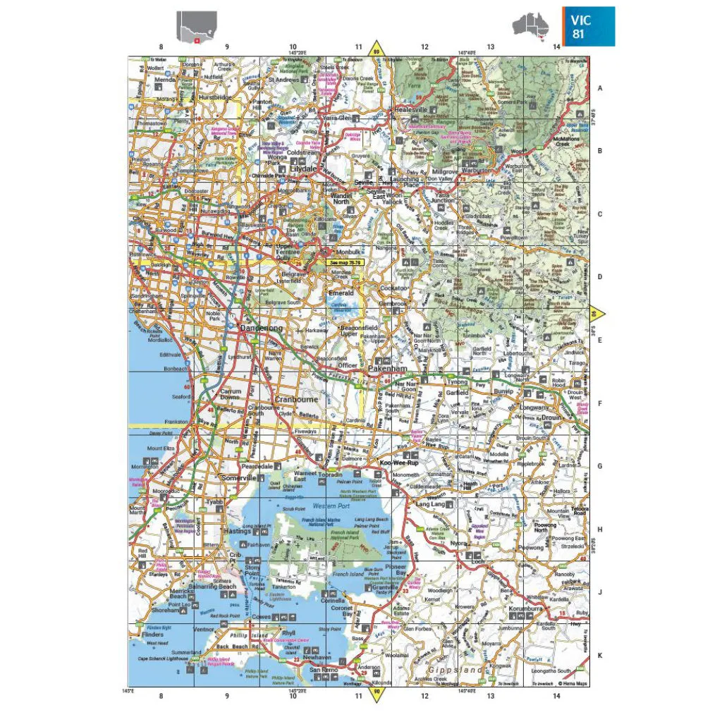 Hema Australian Road and 4WD Atlas (Spiral Bound)