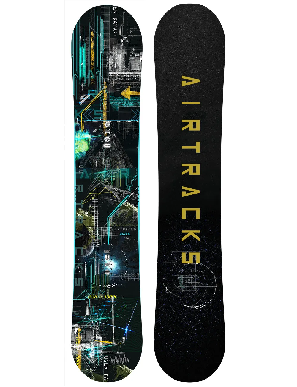 Herren Snowboard  Data Zero Rocker Wide Setprodukt