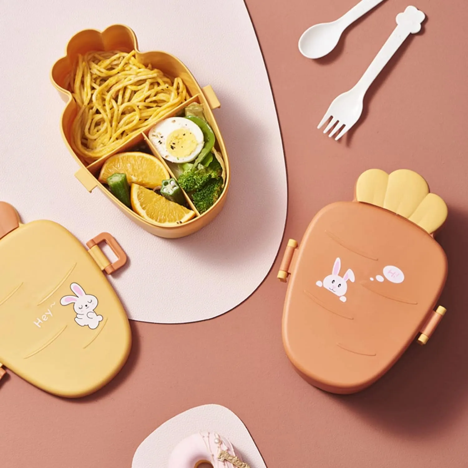 Hey Bunny Love Carrot Shape Lunch Box.