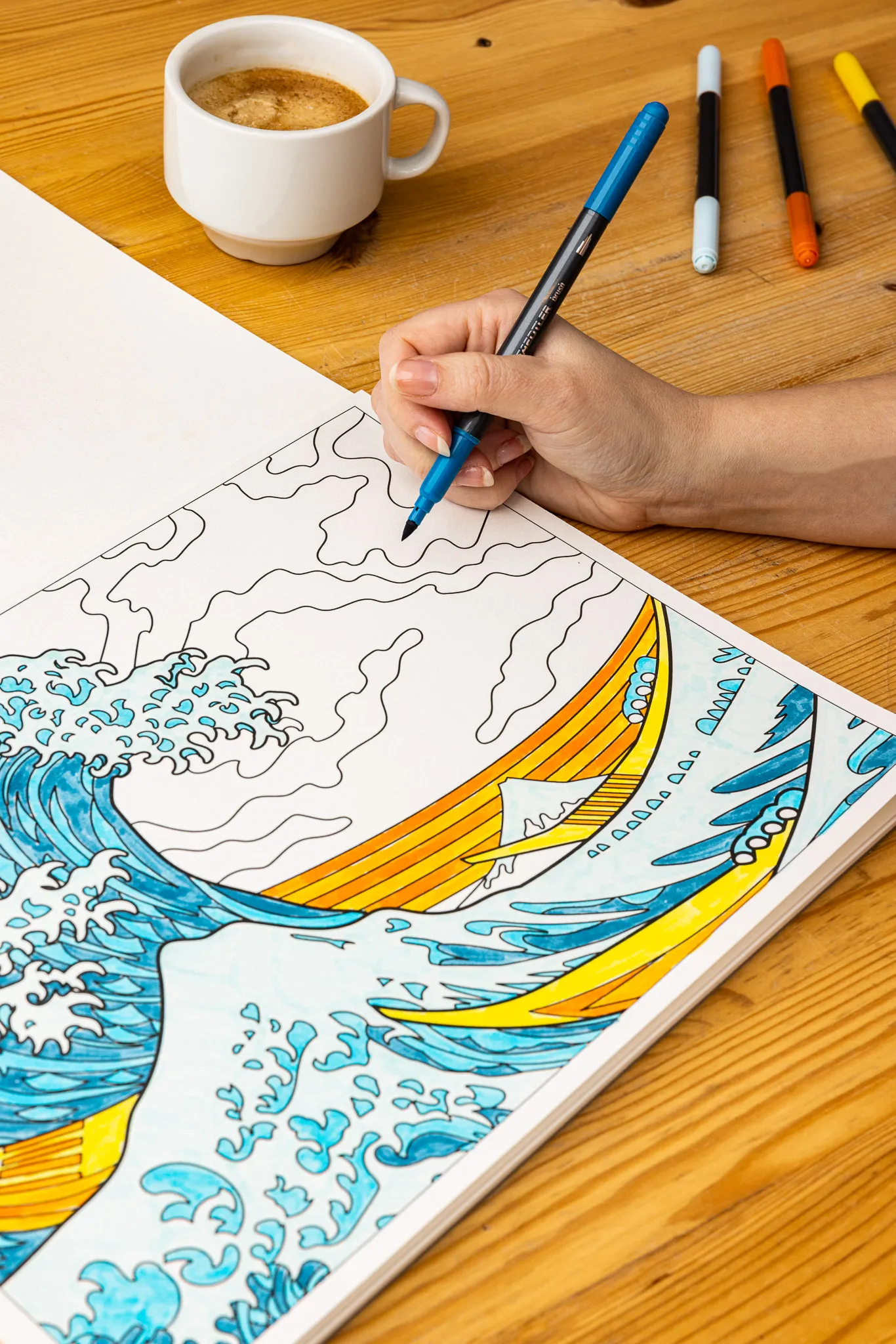 Hokusai - Coloring Book