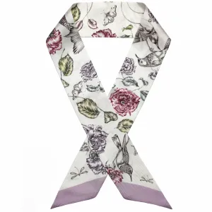 Hummingbird Silk Ribbon Scarf