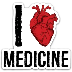 I Heart Medicine Sticker