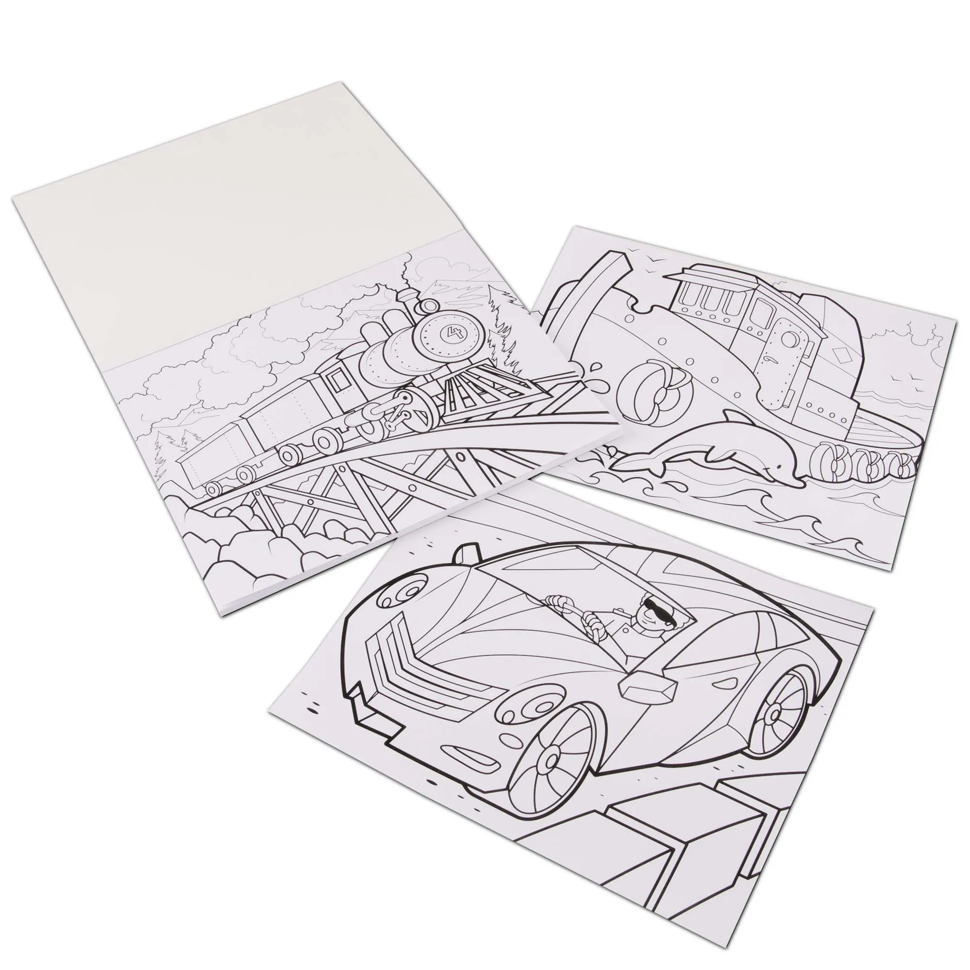 Jumbo Coloring Pad - Vehicles