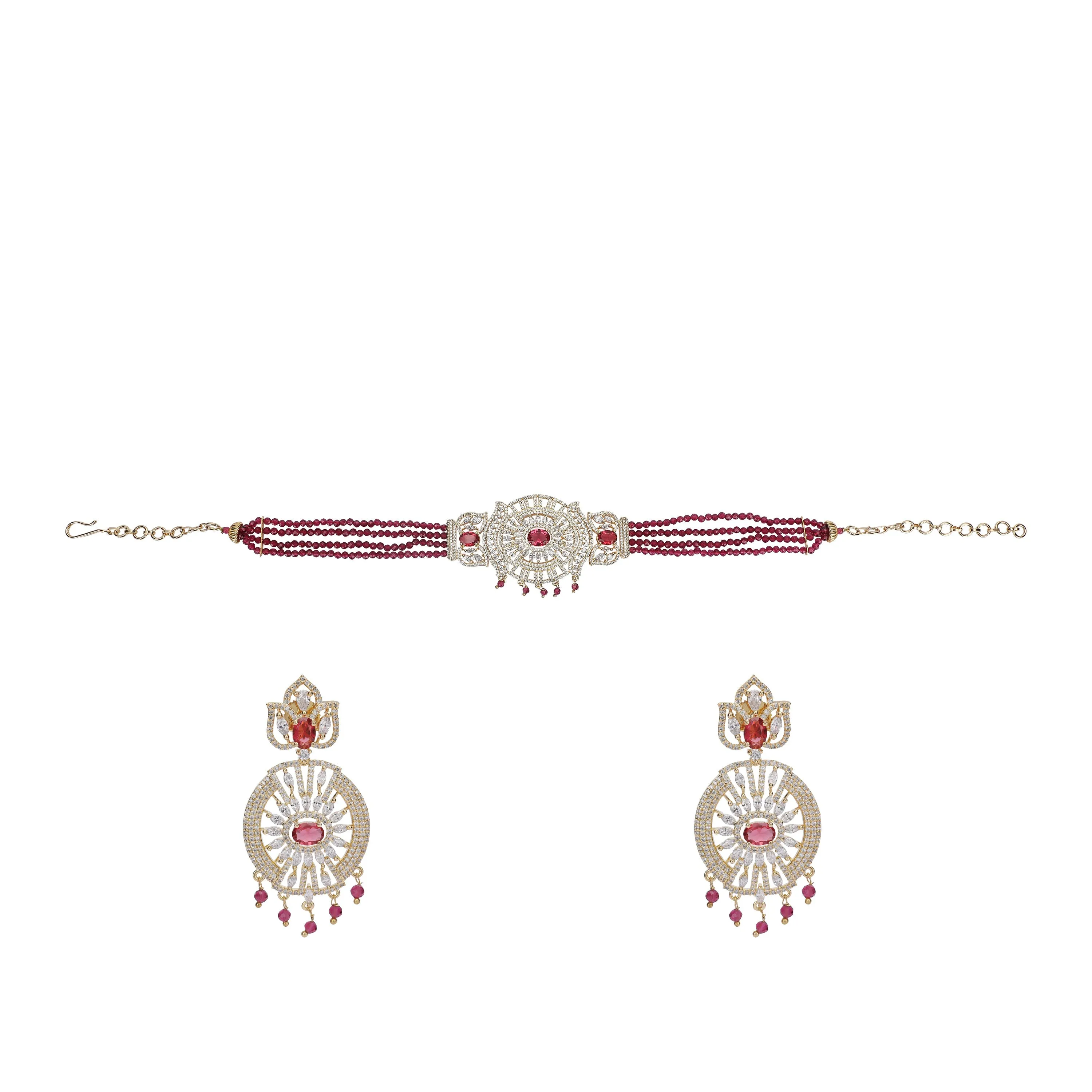 Karuna Wendywee Zircon Choker  Set