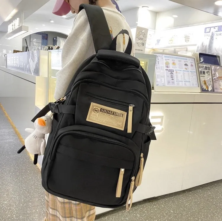 Korean Version Schoolbag Unisex Backpack 002