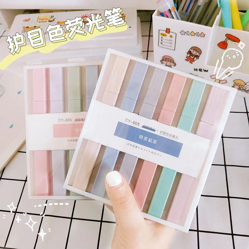 Large Capacity Pastel Colors Highlighters