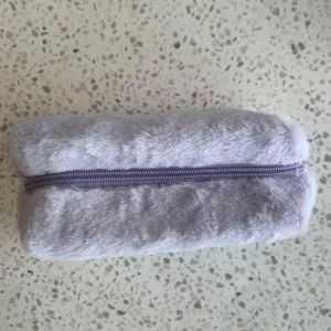 Lavender Fuzzy Pouch