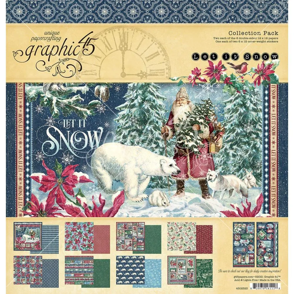 Let it snow 12" collection paper  by Graphic 45