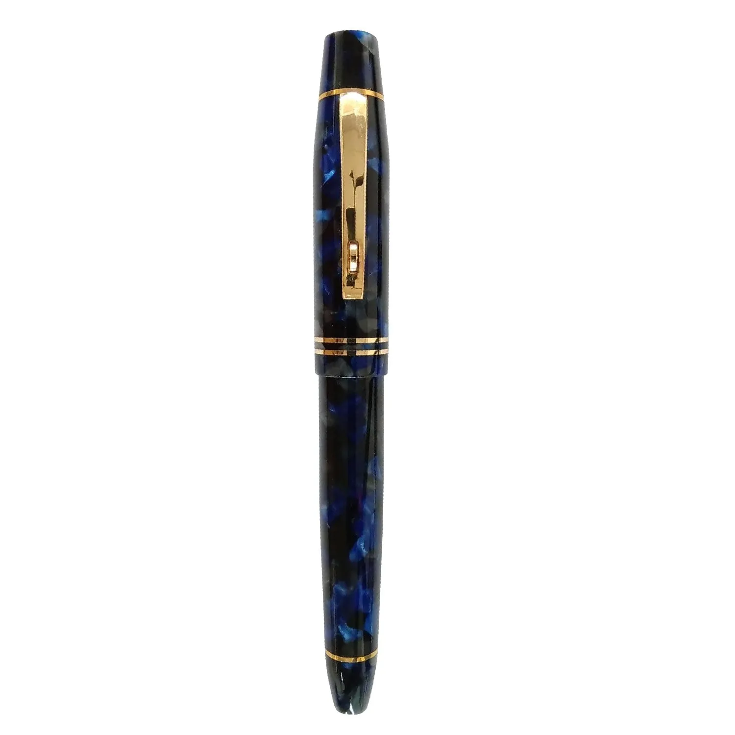 Lotus Pride In Omas Fountain Pen, Blue Imperio - Steel Nib