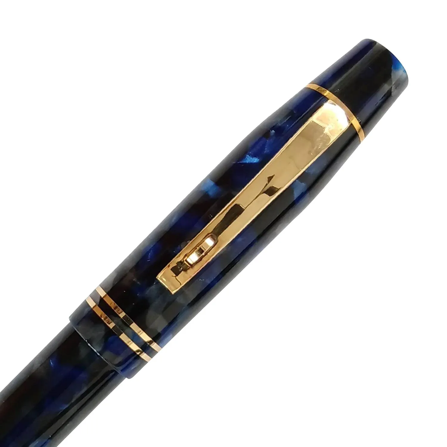 Lotus Pride In Omas Fountain Pen, Blue Imperio - Steel Nib